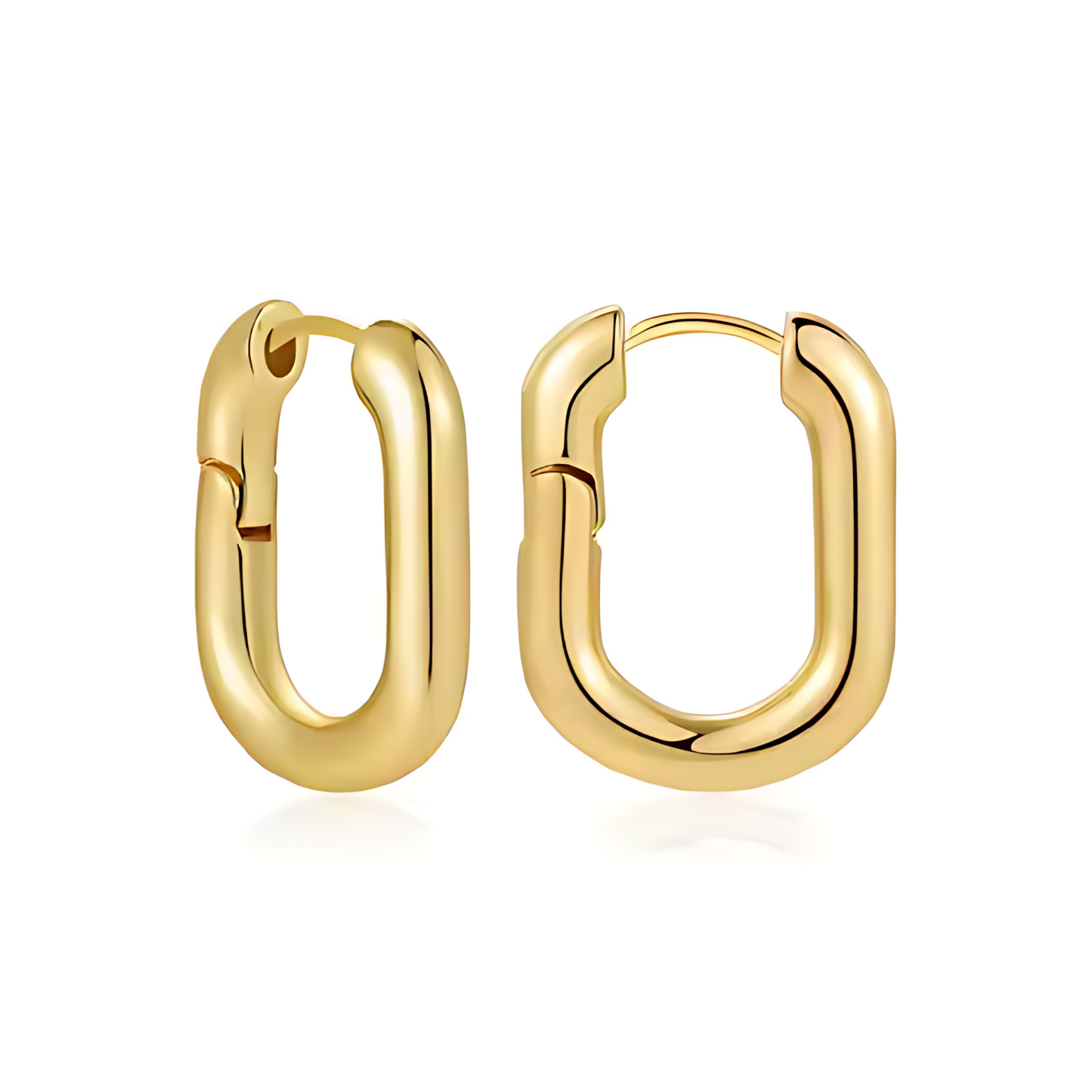 Sophie Hoops ~ 18k Gold Plated Stainless Steel