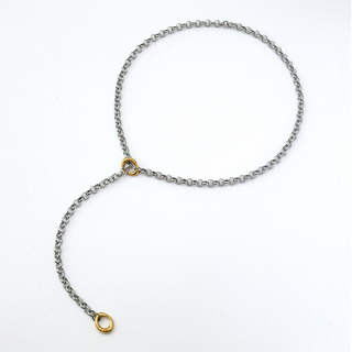Two-Tone Axis Necklace