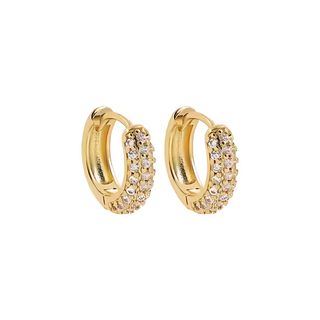 Layla Pave Hoops ~ Deep South Originals