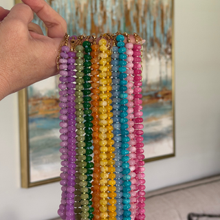 Color Crush Gemstone Necklace Natural Gemstone Necklaces