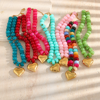Poppy Heart Necklace