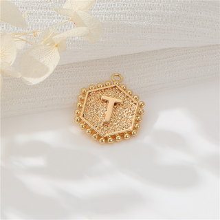 Initial Letter Gold Coin Charms (A-Z) ~ Deep South Originals
