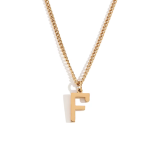 Initial Pendant Necklace – 18K Gold Waterproof Stainless Steel