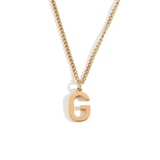Initial Pendant Necklace – 18K Gold Waterproof Stainless Steel