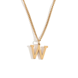 Initial Pendant Necklace – 18K Gold Waterproof Stainless Steel