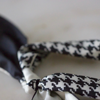 Houndstooth Cross Scarf Necklace