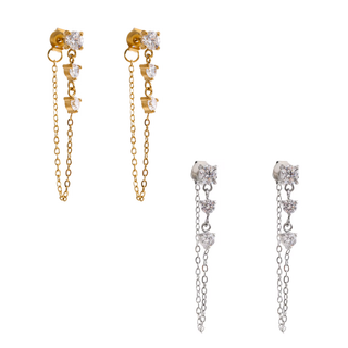 Celeste Chain Drop Earrings