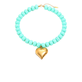 Poppy Heart Necklace