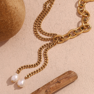 Palmer Pearl Chain Necklace