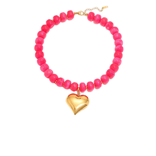 Poppy Heart Necklace