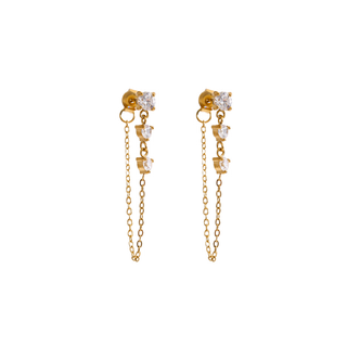 Celeste Chain Drop Earrings