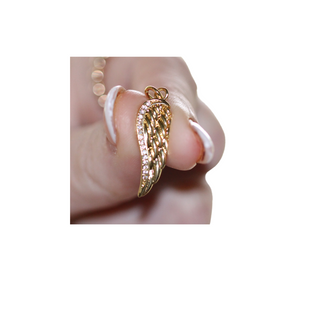 Angelic Grace Charm ~ Gold-Plated Charm for Necklaces and Bracelets