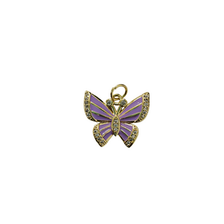 Lavender Wings Butterfly Charm ~ Deep South Originals