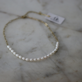 Delaney Pearl Chain Necklace