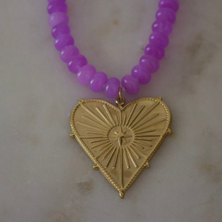 Stella Heart Gemstone Necklace