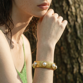 Pearl Ivy Cuff Bracelet