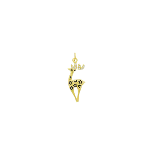 Dotted Deer Charm ~ 14k Gold Filled Charm for Necklaces and Bracelets