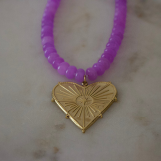 Stella Heart Gemstone Necklace