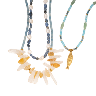 Marina Fish Gemstone Necklace