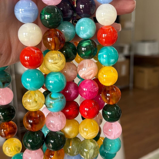 Poppy Confetti Beaded Necklace