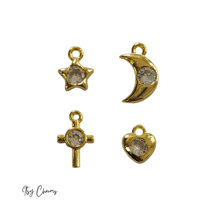 Itsy Charm Collection – Star, Moon, Heart & Cross ~ Deep South Originals