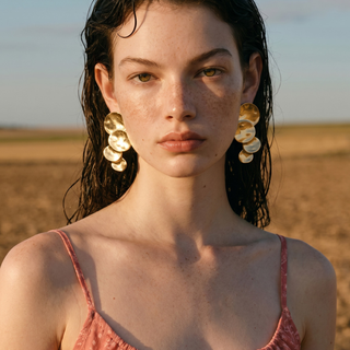 Luna Disc Statement Earrings