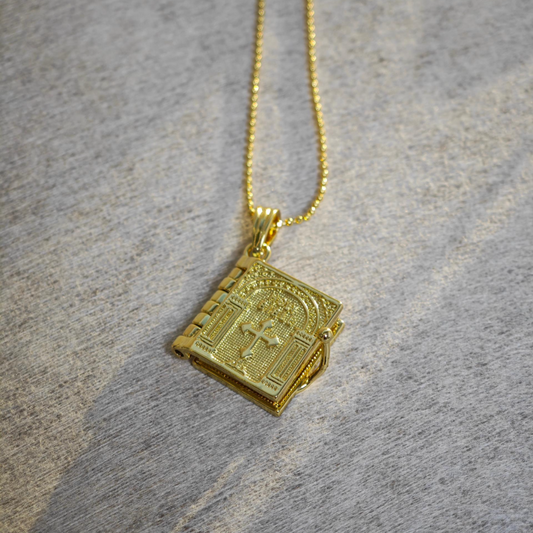 The Lord's Prayer Necklace ~ 14k Gold Plated