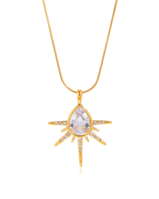 Stargazer Necklace 18k Gold Plated Non Tarnish