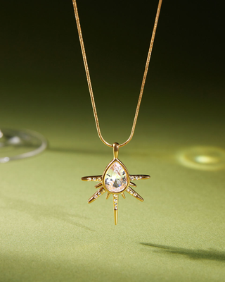 Stargazer Necklace 18k Gold Plated Non Tarnish Water Resistant