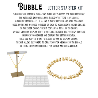 Build Your Bubble Letter Necklace Bar Kit ~ Deep South Originals