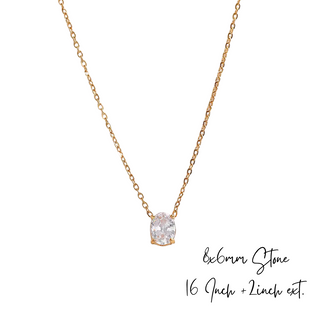 CZ Diamond Drop Necklace ~ Deep South Originals