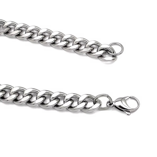 Two Tone Link Necklace Mixed Metal Statement Necklace Water Resistant