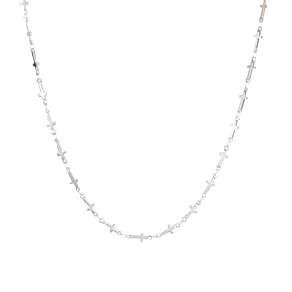 Riley Mini Cross Necklace 18k Gold Water Resistant