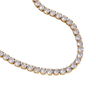 Tennis Bracelet - Stainless Steel - Rhinestone