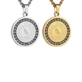 Serenity Prayer Pendant Necklace