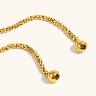 Golden Lariat Wrap Necklace