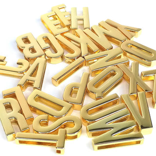 Scarf Slide Letters ~ Gold
