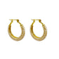 Studded Pearl Hoops