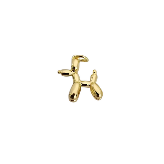 Balloon Dog Charm ~ 14k Gold-Plated Brass Charm (Available in 2 Sizes: Itsy & Regular)