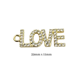 LOVE Pave Charm ~ Deep South Originals