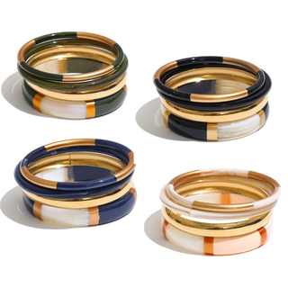 Camille Resin Bangle Set
