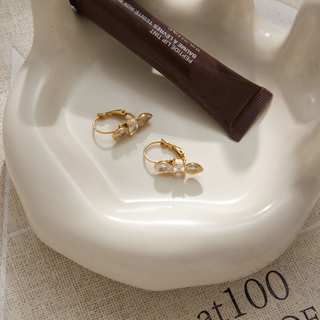 Daphne CZ Huggie Earrings