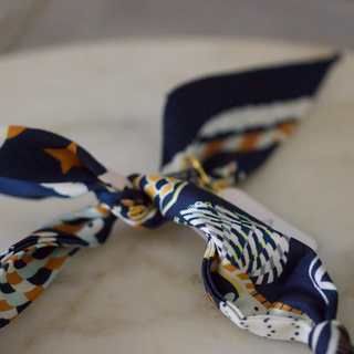 Midnight Heart Scarf Necklace