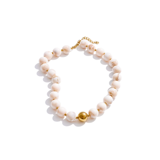Mila Beaded Necklace – Gold Accent Bead