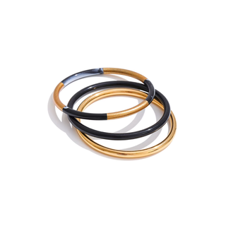 Margo Bangle Set – 3-Piece Mixed Finish