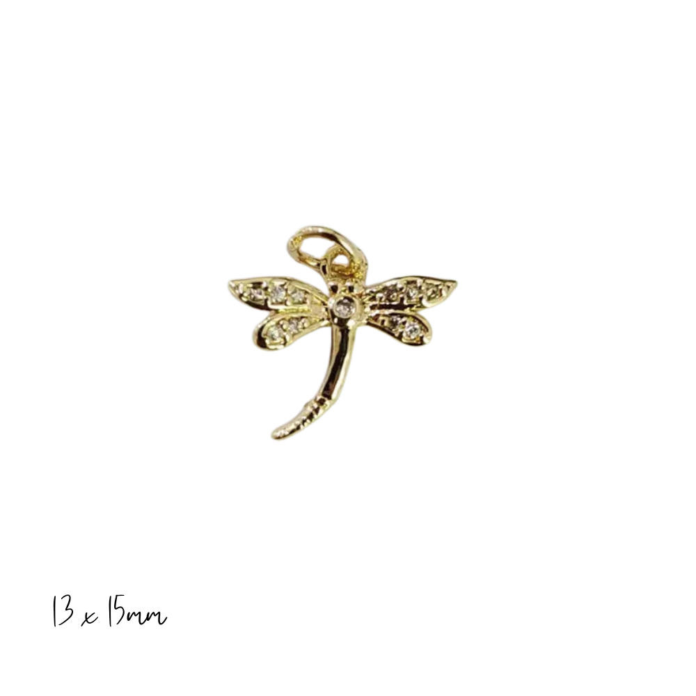 Dazzling Dragonfly Charm