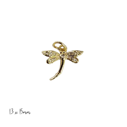 Dazzling Dragonfly Charm