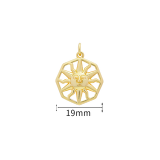 Smiling Sun Charm