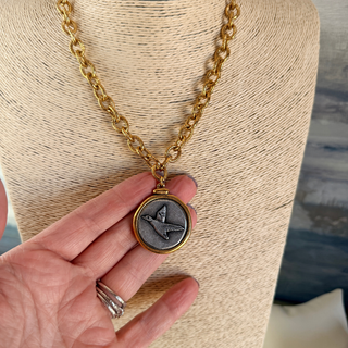 Duck Coin Necklace in Flight