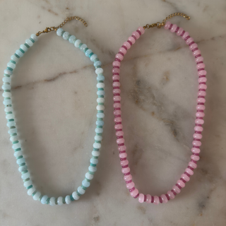 Pippa Striped Beaded Necklace